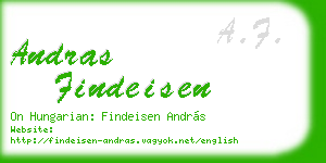 andras findeisen business card